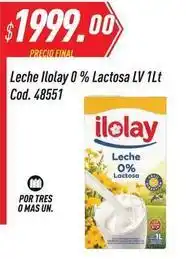 Supermercados Comodin Ilolay - leche 0% lactosa lv 1lt cod. 48551 oferta