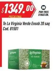 Supermercados Comodin La virginia - te verde ensob 20 saq cod. 81501 oferta
