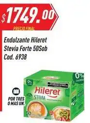 Supermercados Comodin Hileret - endulzante stevia forte 50sob cod. 6938 oferta