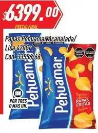 Supermercados Comodin Pehuamar - papas acanalada/ lisa 420gr cod. 33556/66 oferta