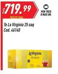 Supermercados Comodin La virginia - te 25 saq cod. 46140 oferta