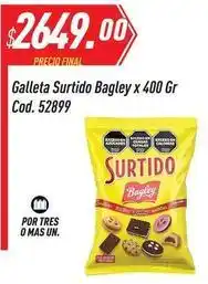 Supermercados Comodin Bagley - galleta surtido x 400 gr cod. 52899 oferta