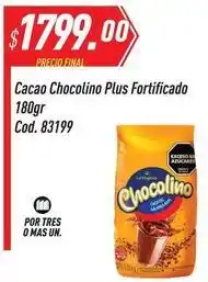Supermercados Comodin Chocolino - cacao plus fortificado 180gr cod. 83199 oferta