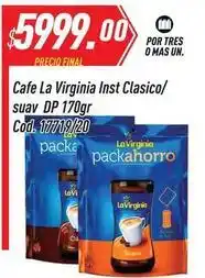 Supermercados Comodin La virginia - cafe inst clasico/ suav dp 170gr cod. 17719/20 oferta
