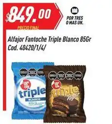 Supermercados Comodin Fantoche - alfajor triple blanco 85gr cod. 40420/1/4 oferta