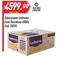 Supermercados Comodin Ledesma - edulcorante cero sucralosa 400un cod. 28335 oferta