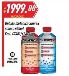 Supermercados Comodin Mas - bebida isotonica suerox cod. 47481/42829 oferta