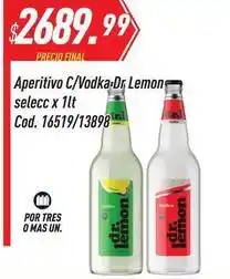 Supermercados Comodin Mas - aperitivo c/vodka dr lemon selecc x 1lt cod. 16519/13898 oferta