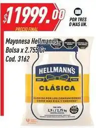Supermercados Comodin Hellmann's - mayonesa bolsa cod. 3162 oferta