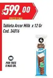 Supermercados Comodin Arcor - tableta milk oferta