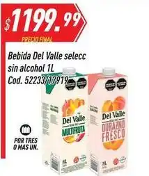 Supermercados Comodin Del valle - bebida selecc sin alcohol 1l cod. 52233/17919 oferta