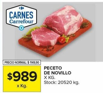 Carrefour Peceto de Novillo x Kg. oferta
