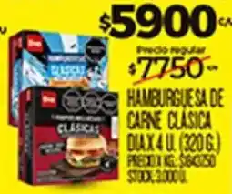 Supermercados DIA Hamburguesa de carne clasica oferta