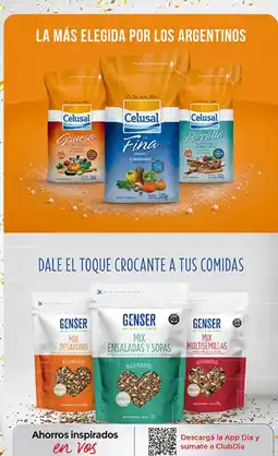 Supermercados DIA Celusal sal gruesa sal fina sal vainilla oferta