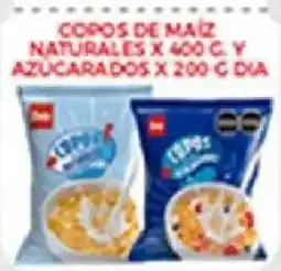 Supermercados DIA Copos de maíz naturales y azucarados oferta