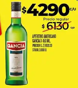 Supermercados DIA Gancia aperitivo americano oferta