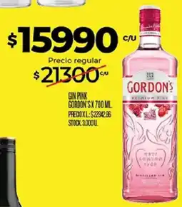 Supermercados DIA Gordon's gin pink oferta