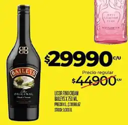 Supermercados DIA Baileys licor fino cream oferta