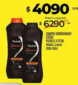 Supermercados DIA Plusbelle shampoo acondicionador esencia oferta