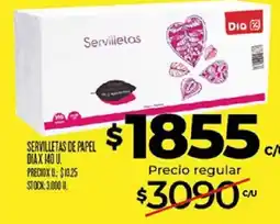 Supermercados DIA Dia servilletas oferta