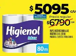 Supermercados DIA Higienol papel higiénico max aloe oferta