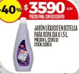 Supermercados DIA Jabón líquido en botella para ropa día oferta