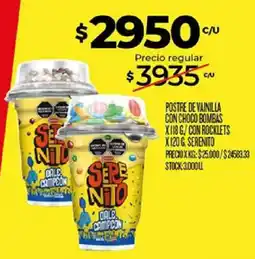 Supermercados DIA Serenito postre de vainilla con choco bombas oferta