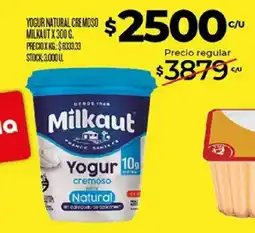 Supermercados DIA Milkaut yogur cremoso natural oferta