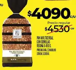 Supermercados DIA Regina pan multicereal con semillas oferta