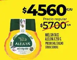 Supermercados DIA Aleluya miel liquida oferta