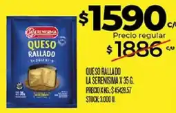 Supermercados DIA La serenisima queso rallado oferta