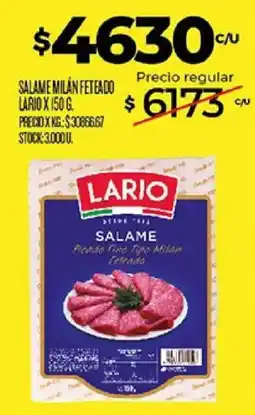 Supermercados DIA Lario salame milán feteado oferta
