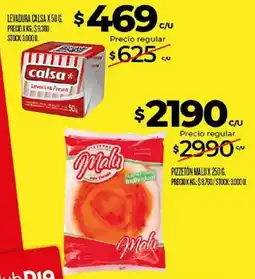 Supermercados DIA Calsa levadura fresca oferta