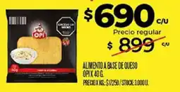 Supermercados DIA Opi alimento a base de queso oferta