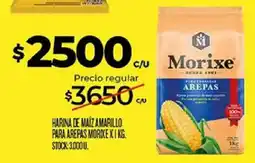 Supermercados DIA Morixe harina de maíz amarillo para arepas oferta