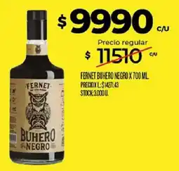 Supermercados DIA Fernet buhero negro oferta