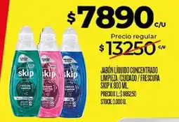 Supermercados DIA Skip jabón líquido concentrado oferta