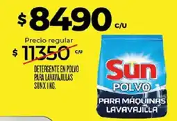 Supermercados DIA Sun detergente en polvo para lavavajillas oferta