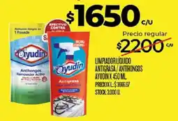 Supermercados DIA Ayudín limpiador líquido antigrasa / antihongos oferta