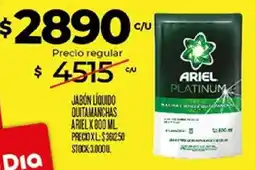 Supermercados DIA Ariel jabón líquido quitamanchas oferta