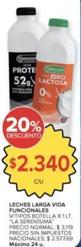 Carrefour Market Vida - leches larga vida funcionales oferta