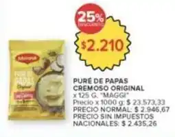 Carrefour Market Maggi - puré de papas cremoso original oferta