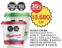 Carrefour Market Queso crema enterolight pote oferta