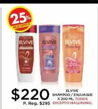 Anika Shop Elvive Shampoo Enjuague oferta