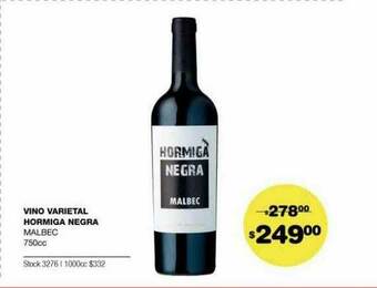 Atomo Conviene Vino Varietal Hormiga Negra Malbec oferta
