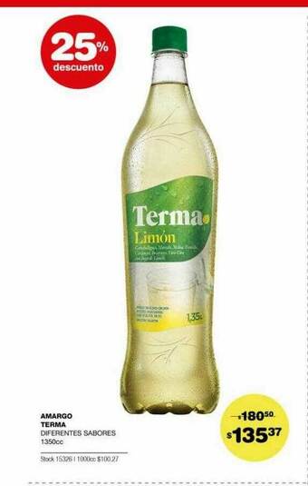 Atomo Conviene Amargo Terma 25% Descuento oferta
