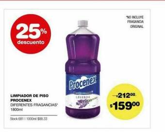 Atomo Conviene Limpiador De Piso Procenex 25% Descuento oferta