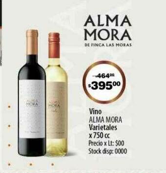 Atomo Conviene Vino Alma Mora Varietales oferta