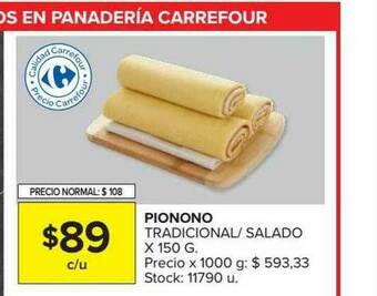 Carrefour Pionono Tradicional-salado oferta