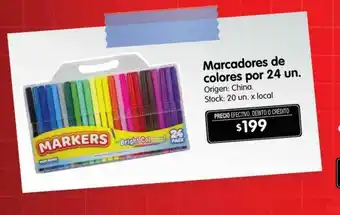 Disco Marcadores De Colores Por 24 oferta